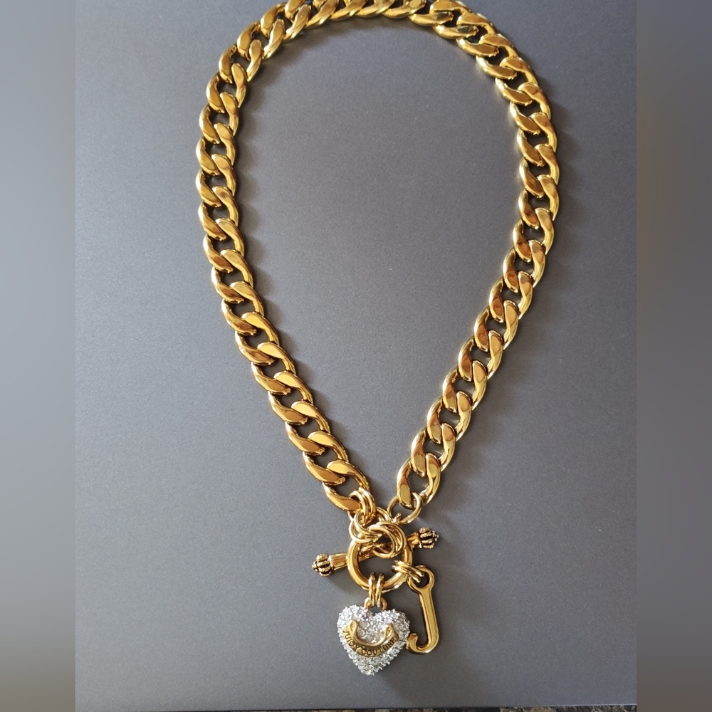 Juicy Couture Black Label Crystal Pave Necklace